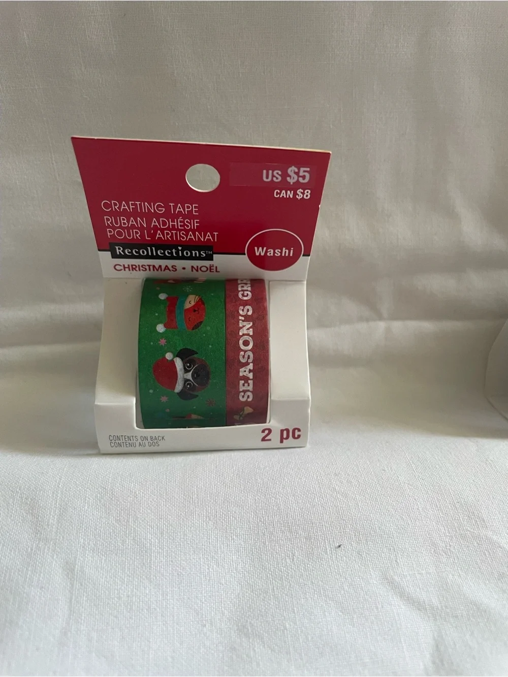 New 4 Packs of Recollections Holiday Washi Tape
